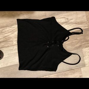 Black crop top